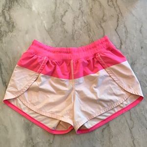pink lulu Lemon running shorts